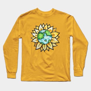 Sunflower Earth day Long Sleeve T-Shirt